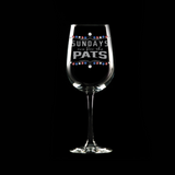 Sundays are for the Pats Glass