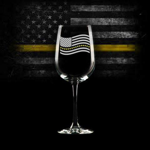 Thin Yellow Line Glass